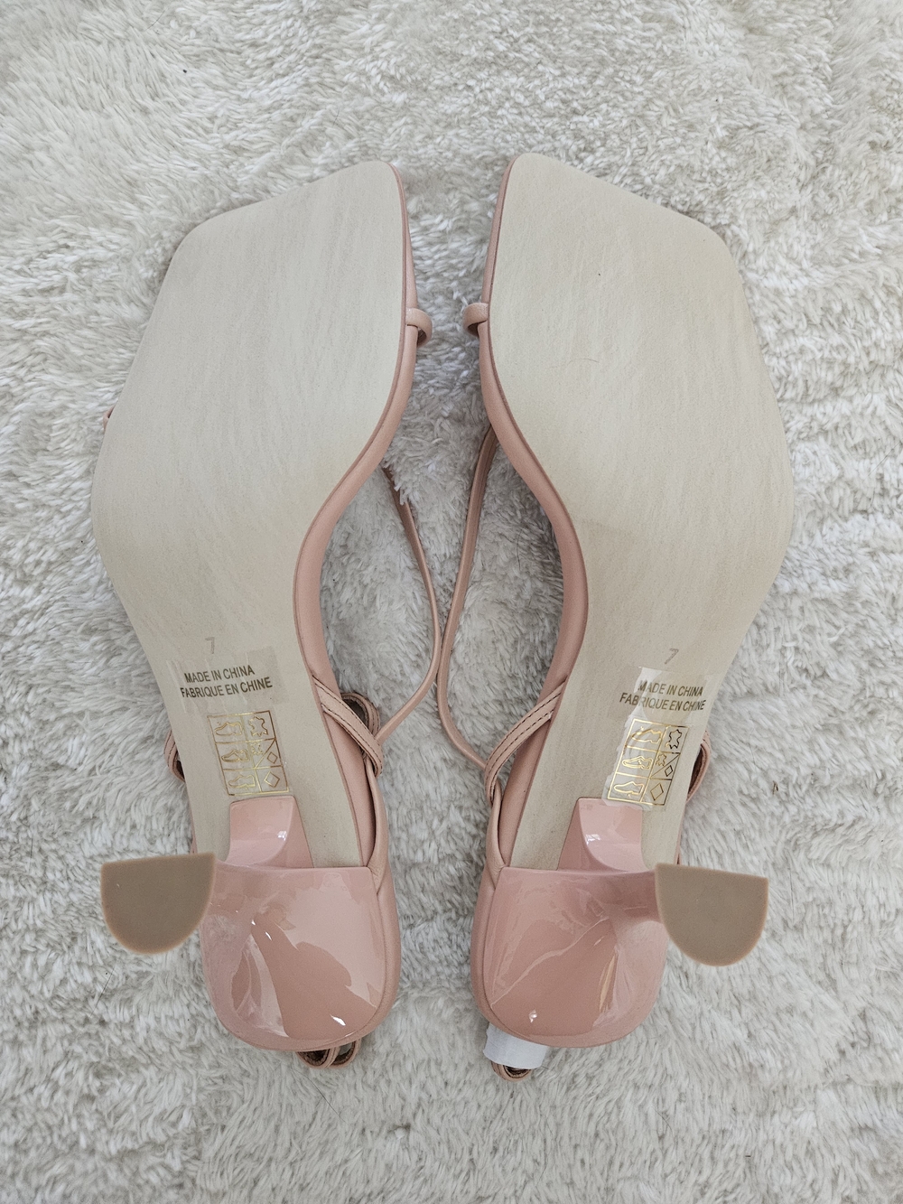 NWT Jeffrey Campbell Strappy Nude Heel Sandal Size 7 Summer Wedding Bridesmaid - Picture 10 of 11